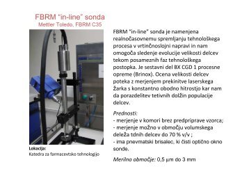 FBRM sonda / FBRM probe C35, Mettler Toledo