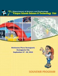 7th VSTF Souvenir Program - DOST 7! - Department of Science and ...