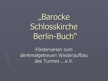 gesamte PowerPoint-PrÃ¤sentation - Evangelische Kirche Berlin-Buch