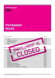 its fashion rules - International Talent Support