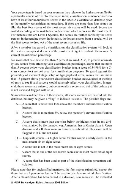 USPSA Handgun Competition Rules January 2008