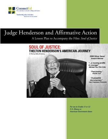 Judge Henderson and Affirmative Action - ConnectEd California