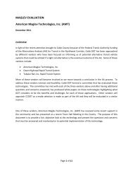 MAGLEV EVALUATION American Maglev Technologies, Inc. (AMT)