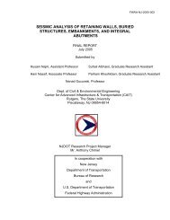 Seismic Analysis of Retaining Walls, Buried Structures - CAIT