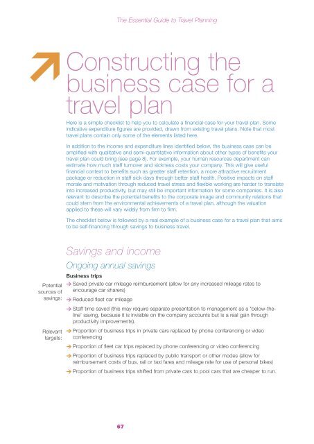 Constructing the business case for a travel plan - Moving Somerset ...