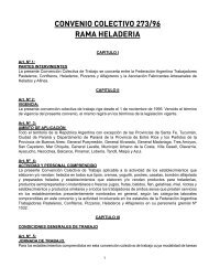 CONVENIO COLECTIVO 273/96 RAMA HELADERIA - Pasteleros