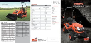 kioti sub-compact tractor cs2610 - Hako Ground & Garden AS