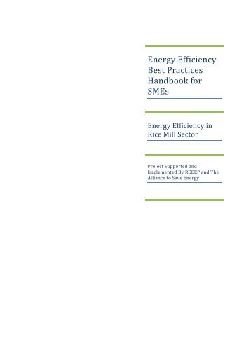 Energy Efficiency Best Practices Handbook for SMEs - REEEP Toolkits