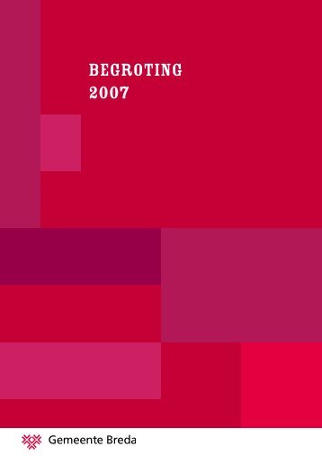 BEGROTING 2007 - Vereniging van Nederlandse Gemeenten