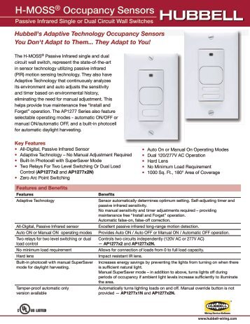 H-MOSS® Occupancy Sensors