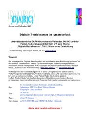 Die Entstehung der Digitalen Betriebsarten - Packet-Radio-Gruppe ...