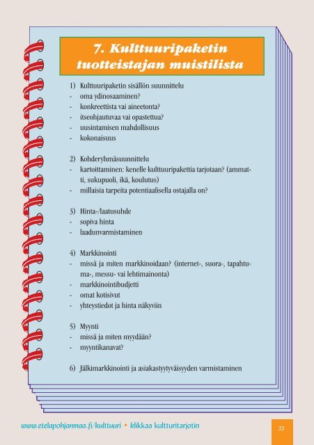 C:50 Hyvinvointia kulttuurista - EtelÃ¤-Pohjanmaan maakuntaportaali