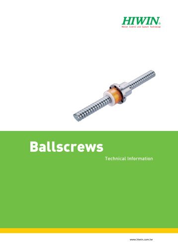 Ballscrews - Setec