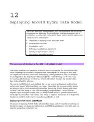 Deploying ArcGIS Hydro Data Model