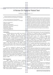 A Review On Posterior Palatal Seal