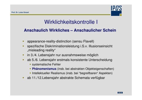 Download der PrÃ¤sentation von Frau Prof. Dr. Greuel - BDP ...