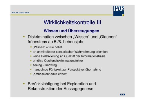 Download der PrÃ¤sentation von Frau Prof. Dr. Greuel - BDP ...