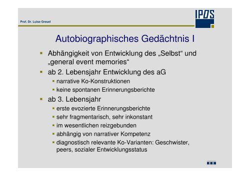 Download der PrÃ¤sentation von Frau Prof. Dr. Greuel - BDP ...