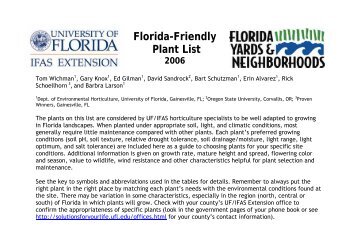 Florida-Friendly Plant List - Pinellas County Extension - University of ...