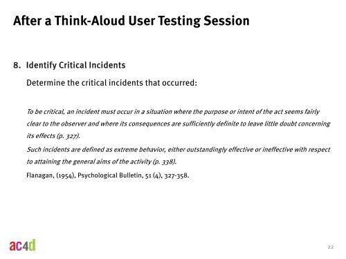 Think Aloud User Testing - Austin Center for Design