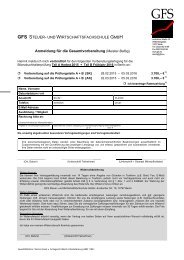 Anmeldeformular Gesamtvorbereitung (inkl. CK) - GFS-Berlin