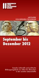 September bis Dezember 2012 - FRIEDRICH SPEE AKADEMIE ...