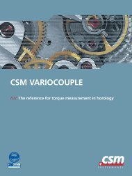 See our Variocouple catalog - CSM Instruments
