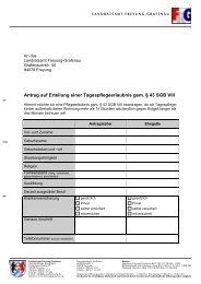 Antrag auf Tagespflegeerlaubnis - Landkreis Freyung-Grafenau