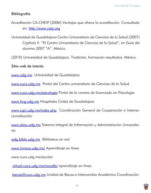 Licenciatura en PsicologÃ­a - Centro Universitario de Ciencias de la ...