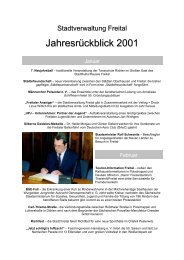Jahresrückblick 2001 - Freital