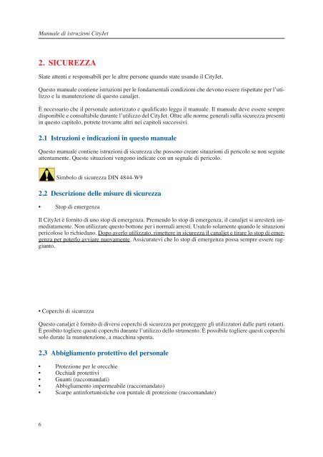 manuale di istruzioni cityjet - vivax.it