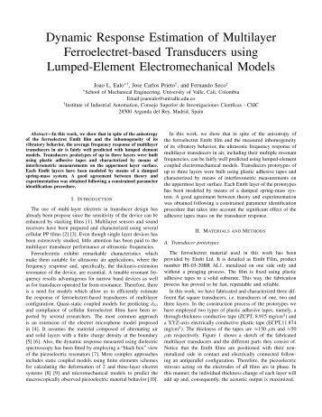 Dynamic Response Estimation of Multilayer Ferroelectret-based ...