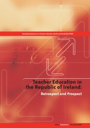 Teacher Education in the Republic of Ireland: - The Centre for Cross ...