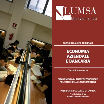 Economia Aziendale e Bancaria A.A. 2012-2013 - Lumsa