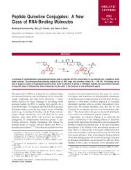 Peptide Quinoline Conjugates: A New Class of RNA-Binding ...