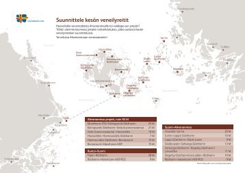 Suunnittele kesän veneilyreitit