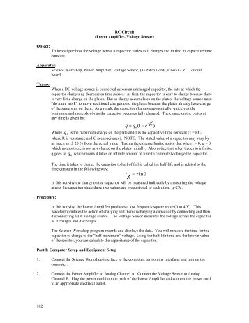 RC/RCL Circuit - Physics