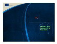 Energy - FP7 work programme (pdf) - Seventh EU Framework ...