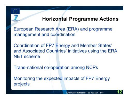 Energy - FP7 work programme (pdf) - Seventh EU Framework ...