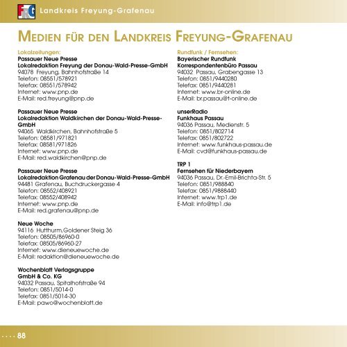 Landkreisbroschüre - Landkreis Freyung-Grafenau