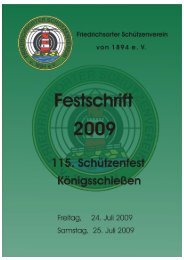 Das amtierende Königspaar 2008/2009 - Friedrichsorter ...