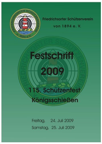 Das amtierende Königspaar 2008/2009 - Friedrichsorter ...