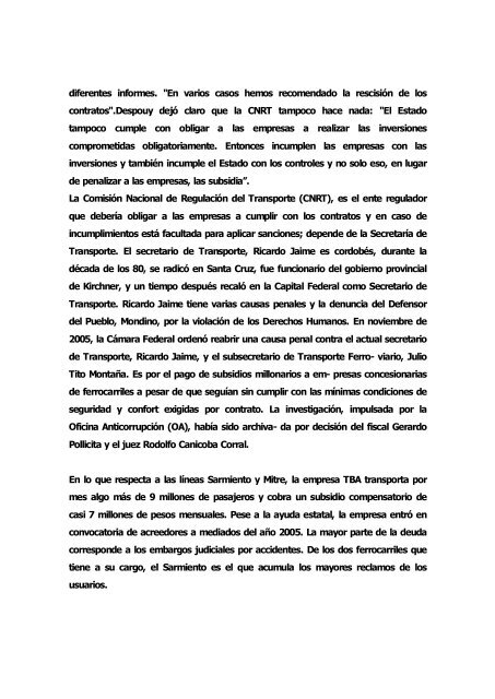 INFORME DE DDH ALERTA ARGENTINA - Maristella Svampa