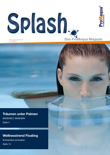Splash - Das ProMaqua Magazin - ProMinent