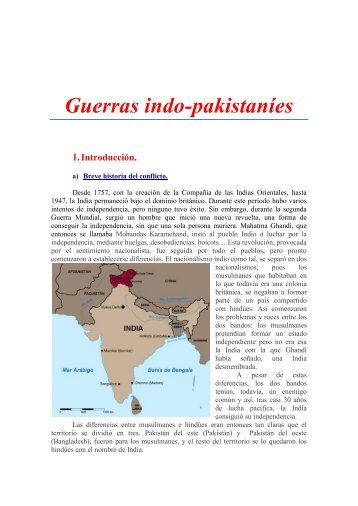 asia: guerras indo-pakistaníes