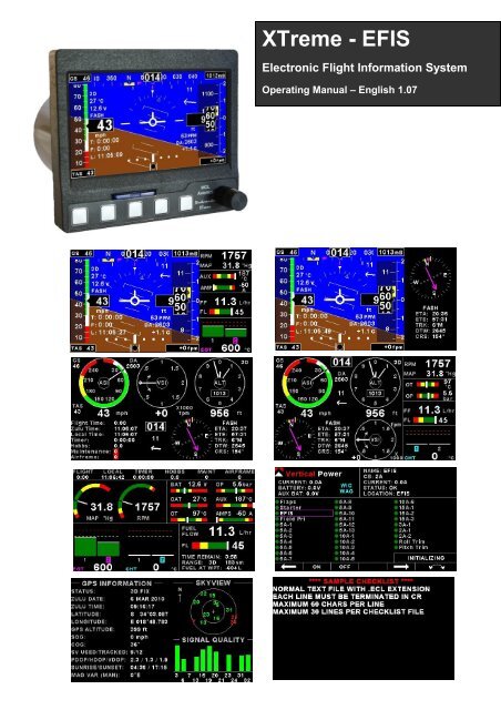 XTreme EFIS - STRATOMASTER Instrumentation MGL Avionics
