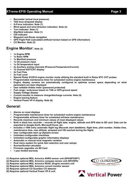 XTreme EFIS - STRATOMASTER Instrumentation MGL Avionics