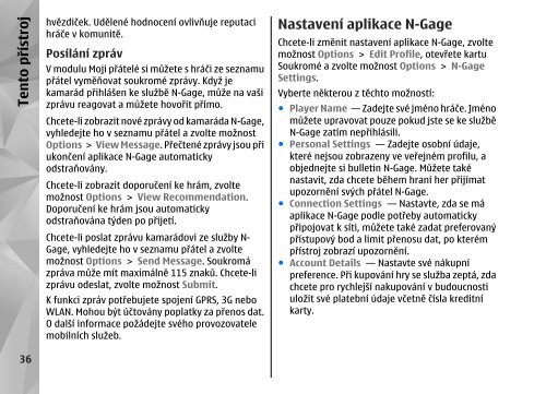 Určování polohy (GPS) - Nokia