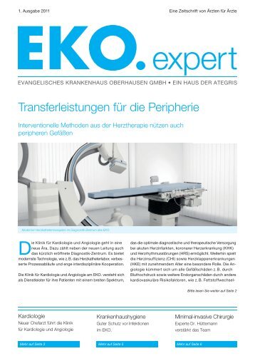 Transferleistungen fÃ¼r die Peripherie - Evangelisches Krankenhaus ...