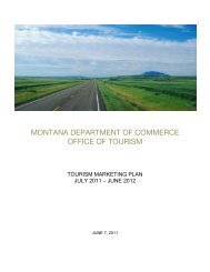 FY12 Montana Office of Tourism Marketing Plan